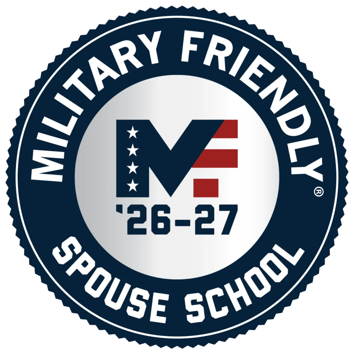 Military Friendly 26-27 Spouse School Badge